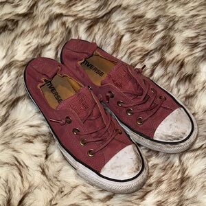 Converse Maroon Canvas Sneakers